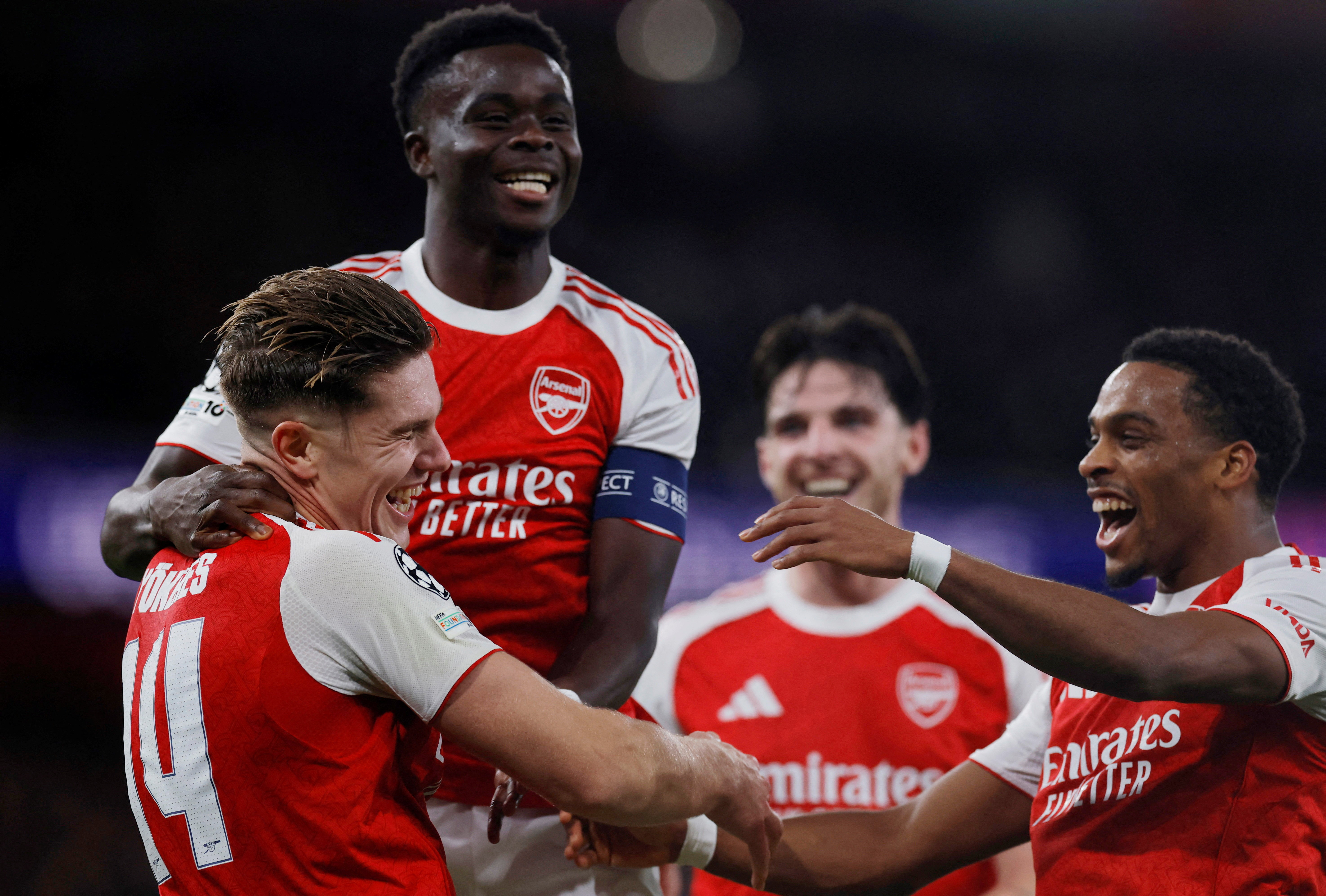 cover European giants flex muscles as Arsenal, City and PSG run riot in Champions League