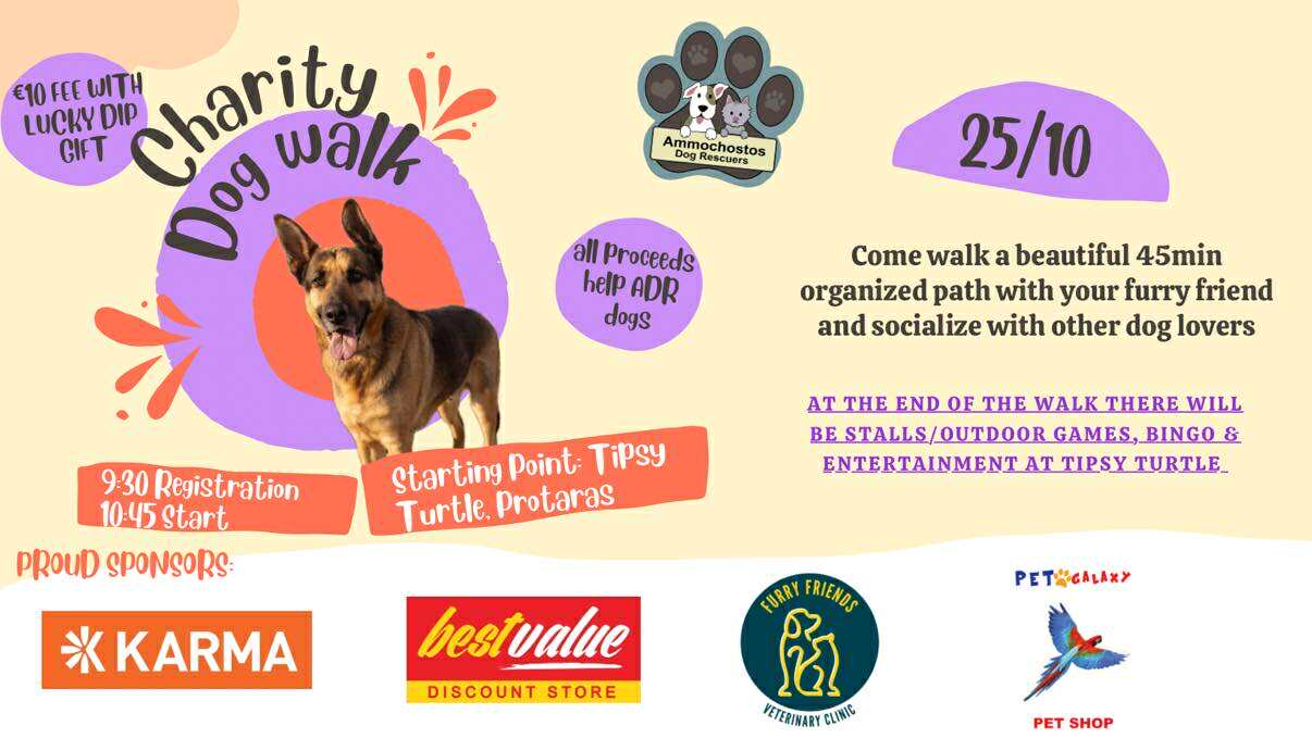 cover Charity dog walk in Protaras