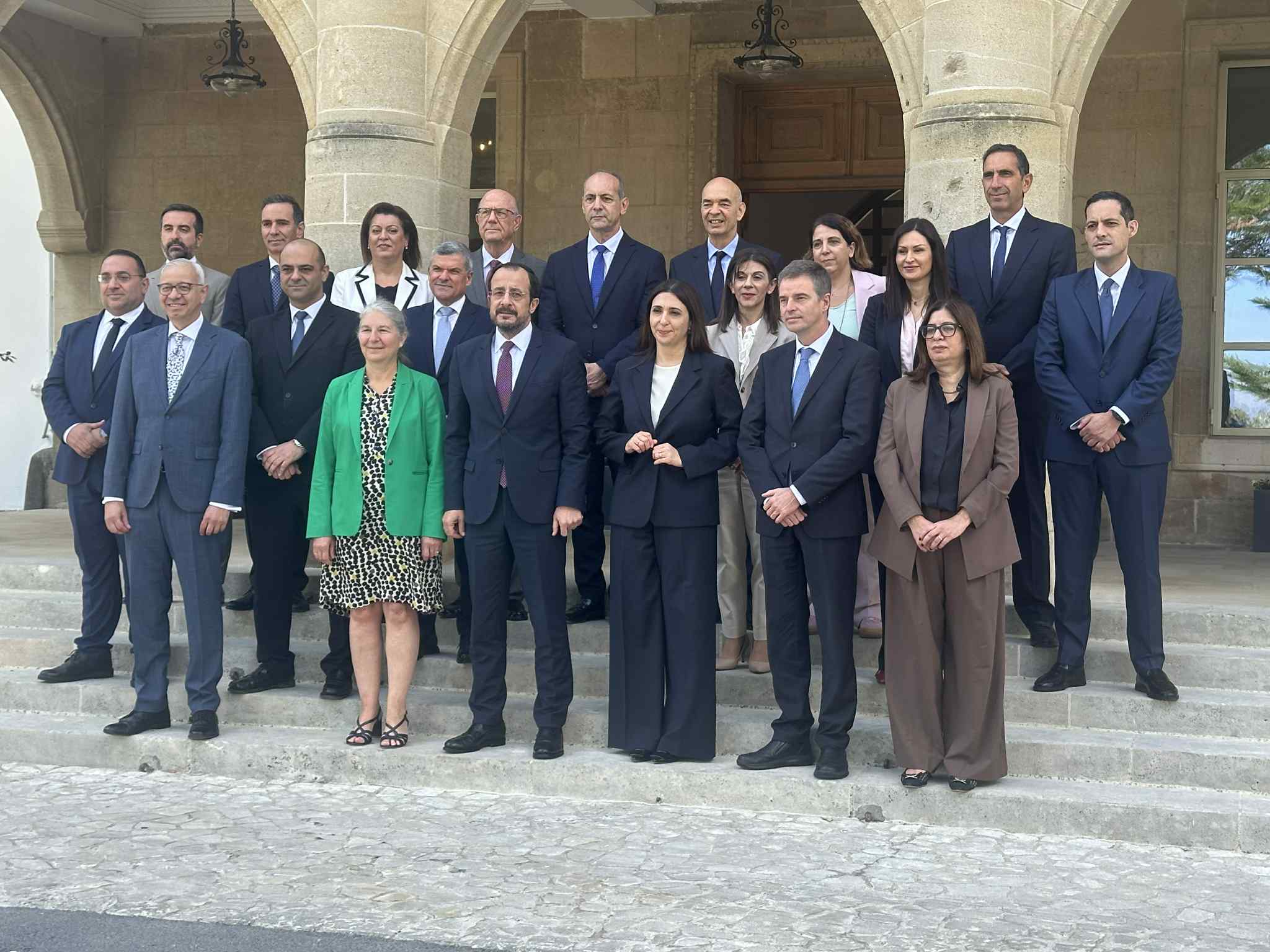 Therese Blanchet, EU presidency, presidential palace, family photo
