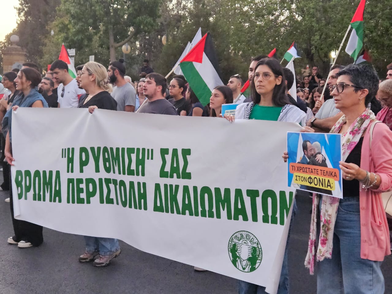 cover Protesters return outside presidential palace over Gaza flotilla blockade