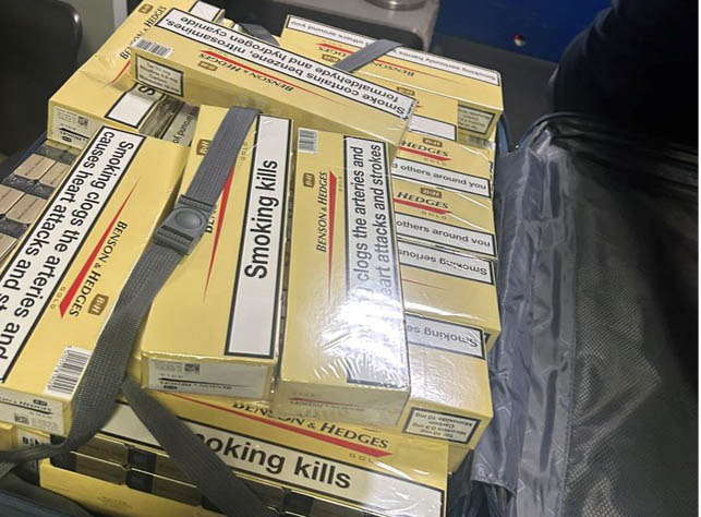 cover Untaxed cigarettes seized at Paphos airport