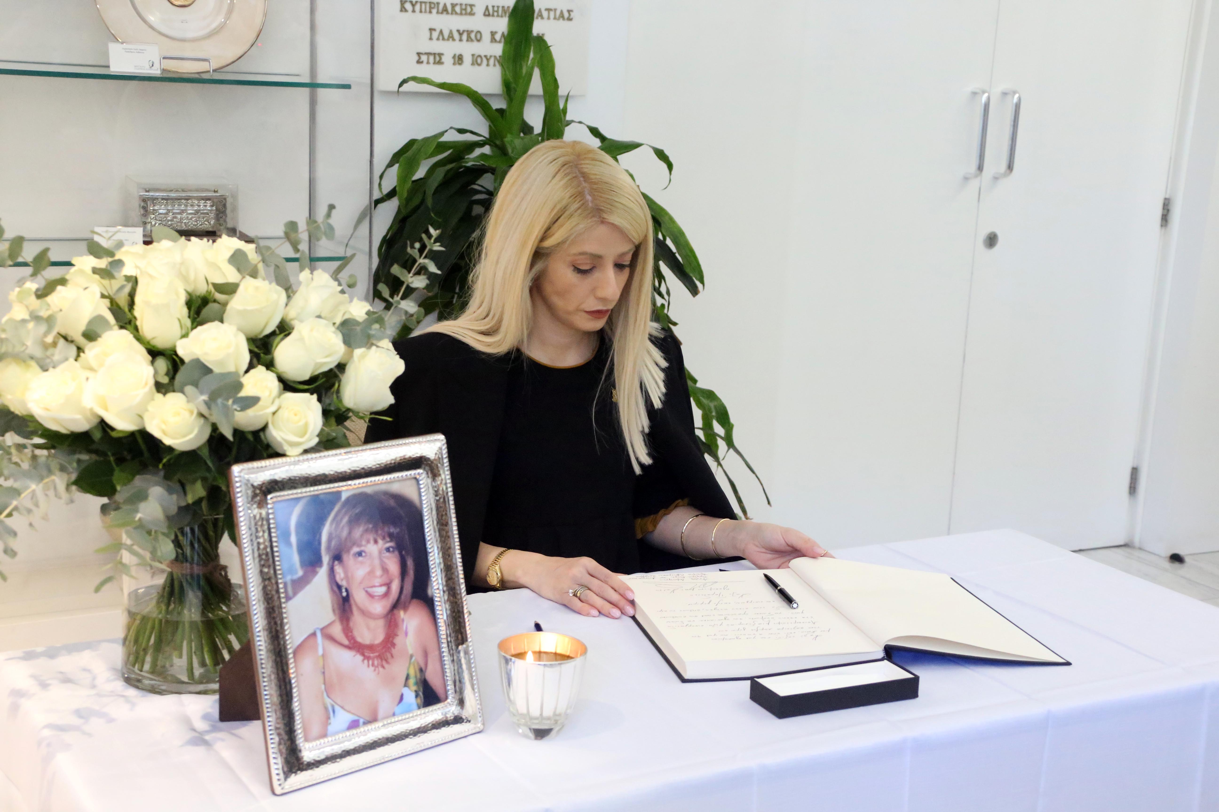 cover Disy opens condolences book for Katie Clerides