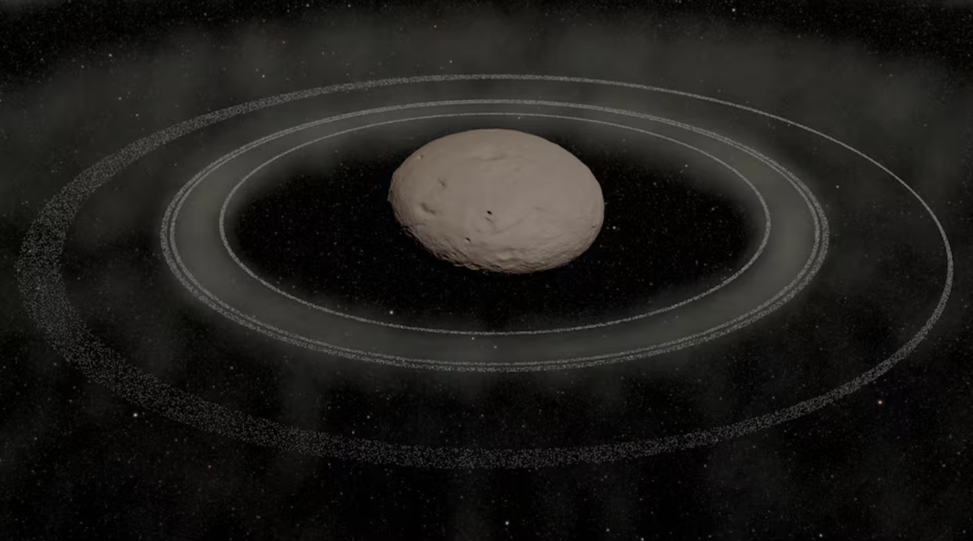 cover Astronomers observe rings forming around icy celestial body Chiron