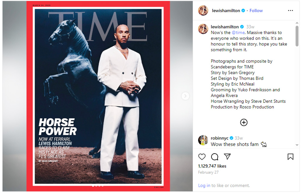 cover From allergy to prancing horse: Hamilton eyes equestrian future