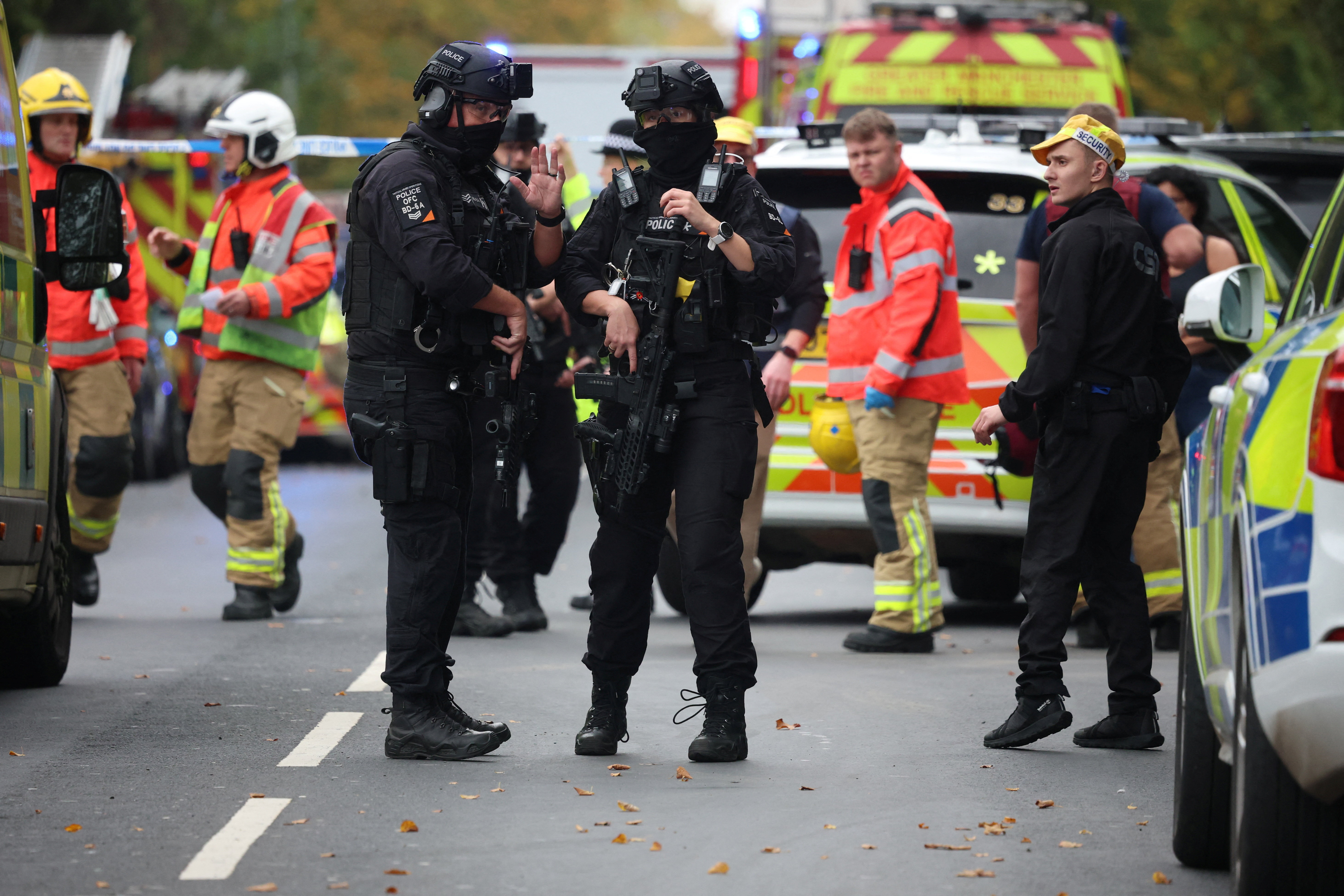cover Two killed, several injured in attack near Manchester Synagogue; suspect shot by police