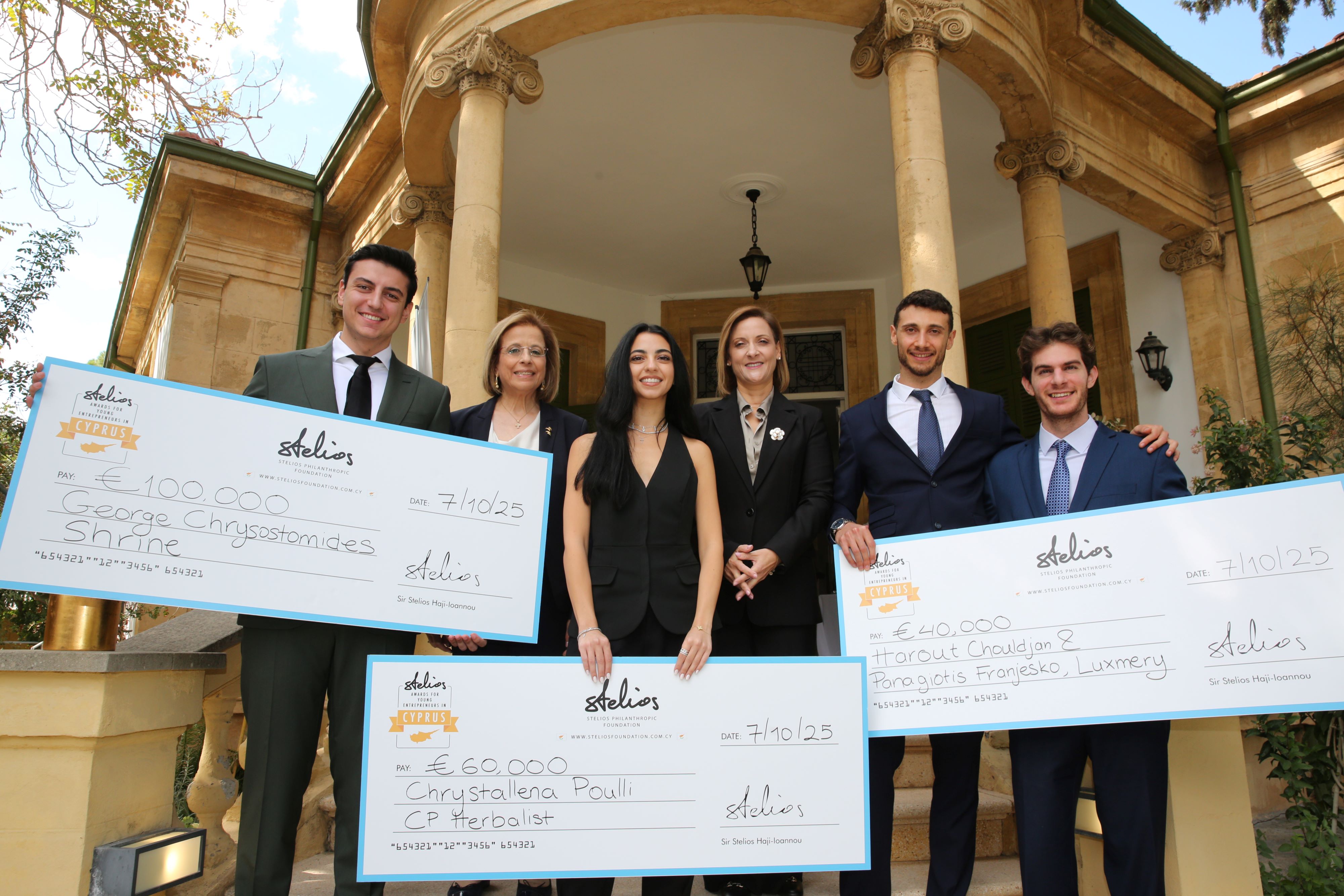 cover Cypriot entrepreneur to donate €100,000 awarded by Sir Stelios