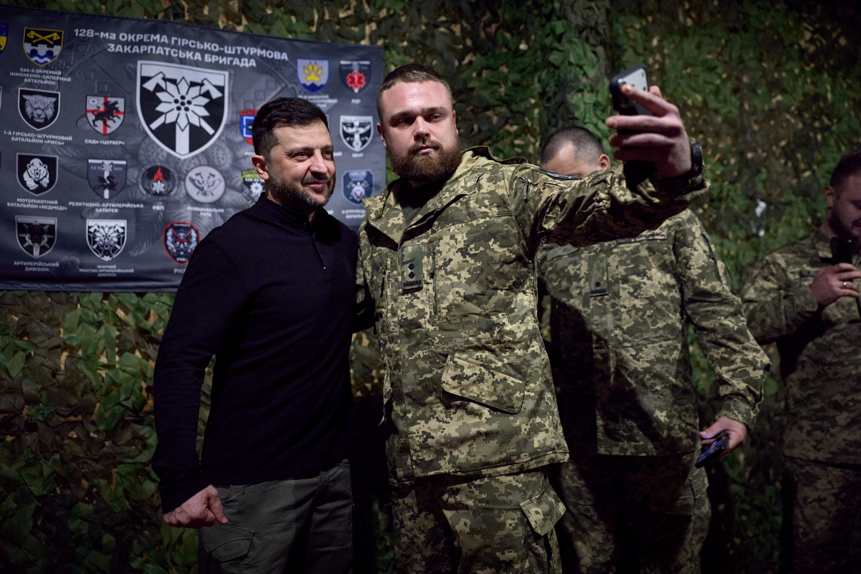 cover Zelenskiy visits troops near Zaporizhzhia front as Russian pressure mounts