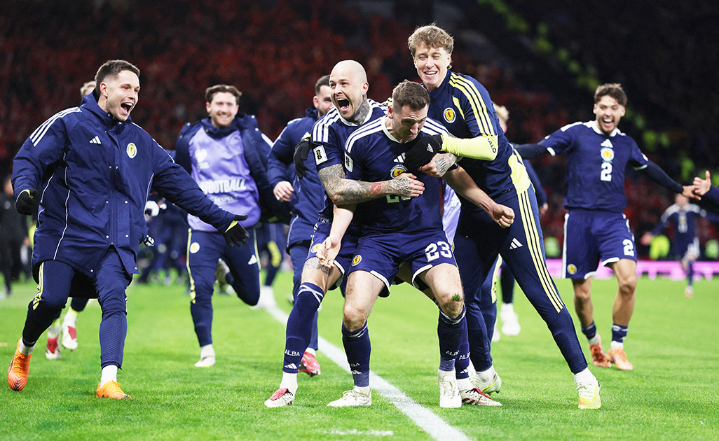 cover Scots celebrate reaching first World Cup in nearly 30 years