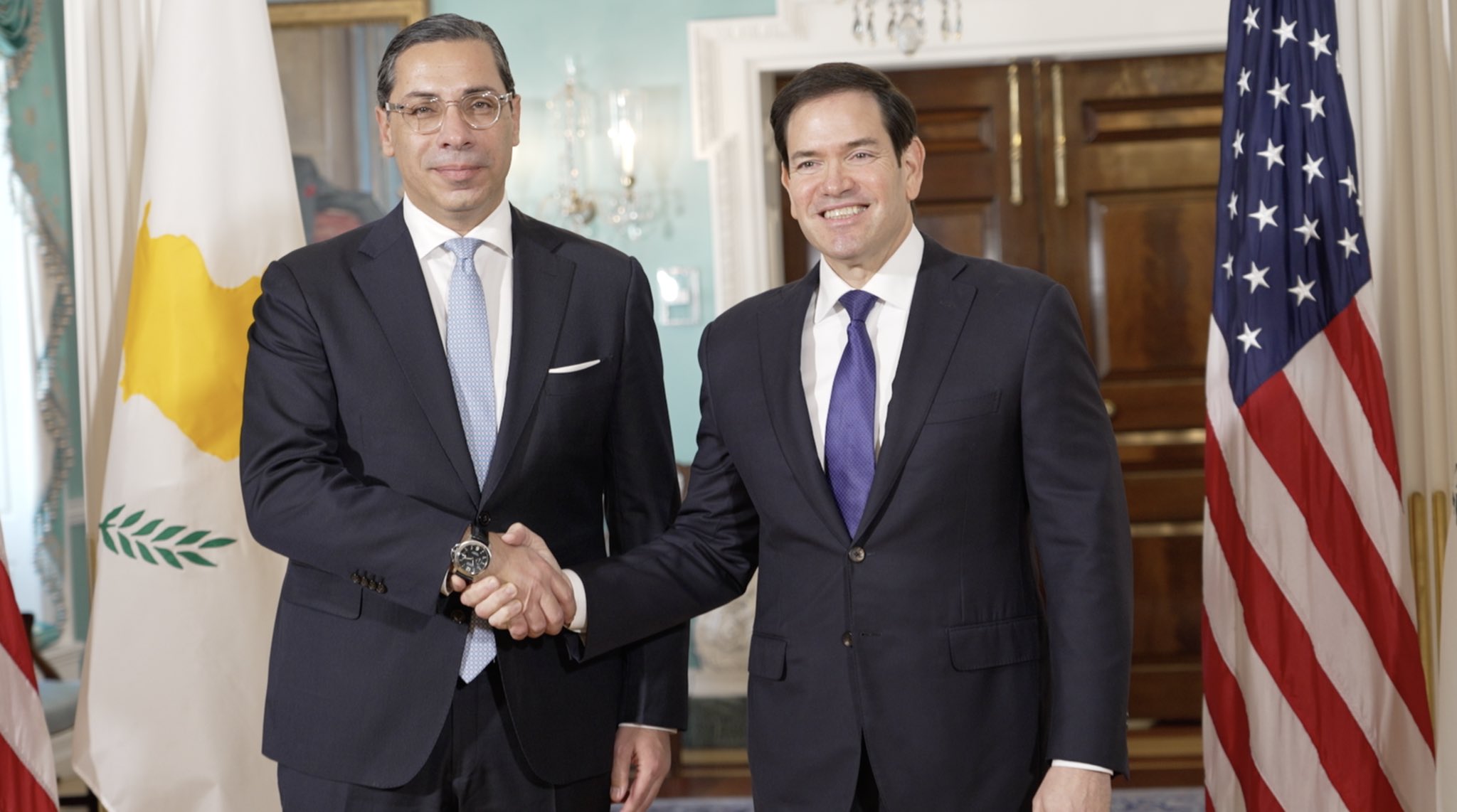 Kombos and Rubio discuss Cyprus’ role in Trump’s Gaza plan and regional stability