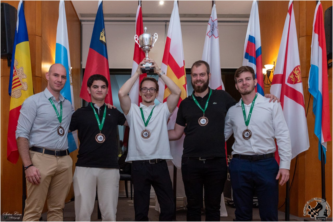 cover The Cyprus national chess team took the podium for the first time at the European Small Countries Team Championship