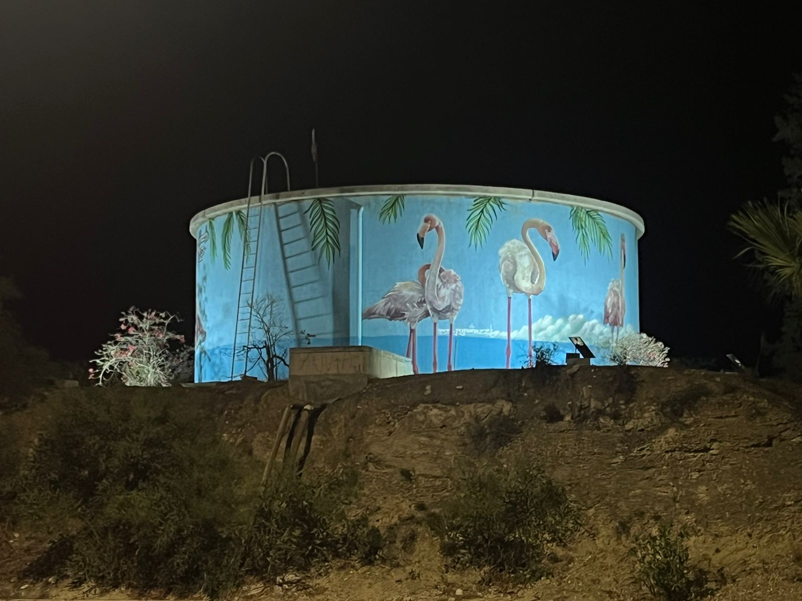 cover Flamingo water tank Larnaca’s new landmark