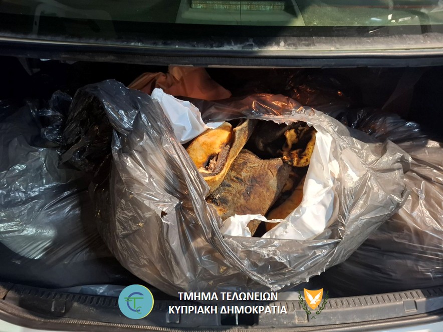 cover 200kg of meat seized at Ayios Dhometios crossing point