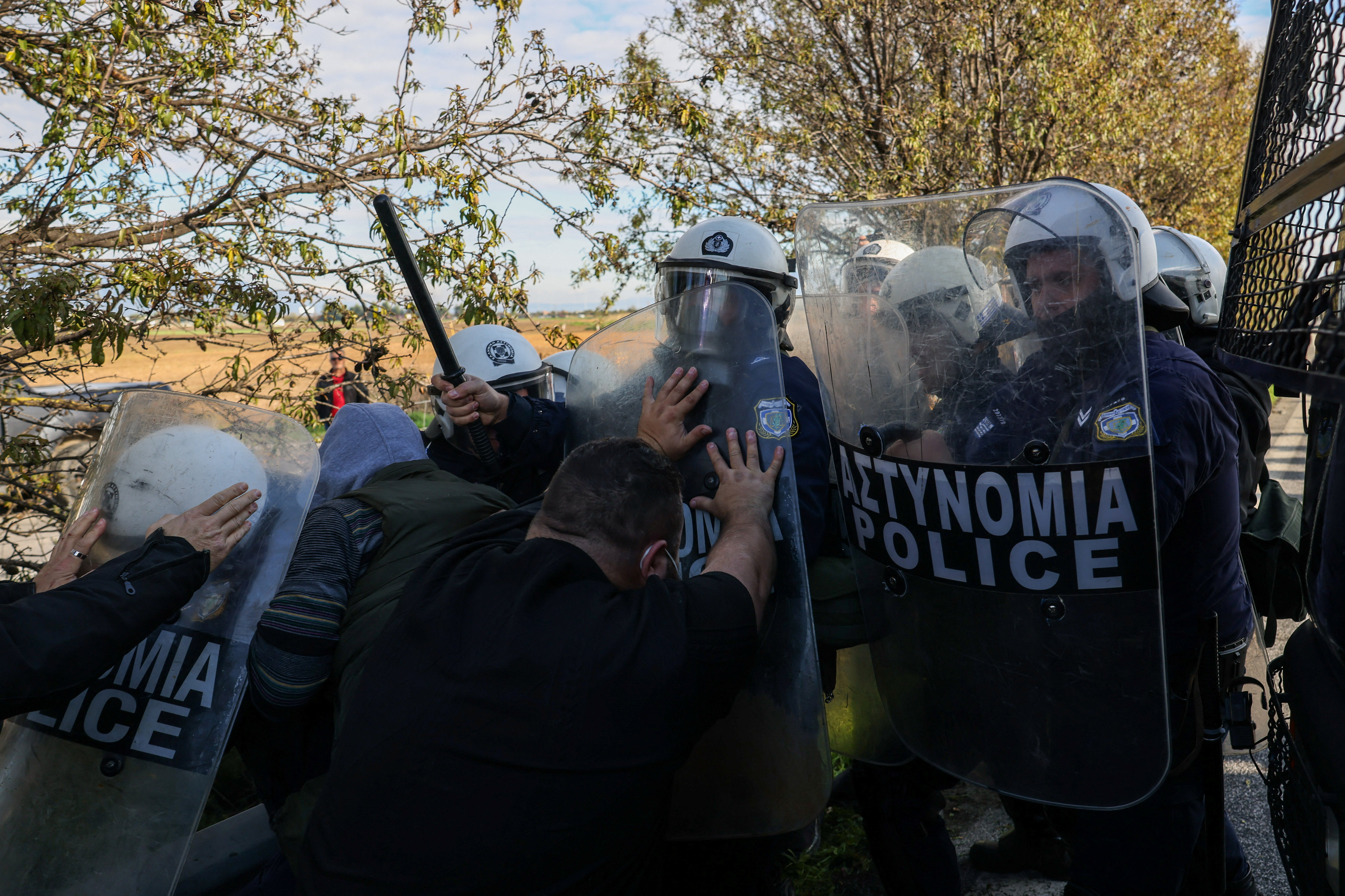 cover Greek farmers clash with police in protests over delayed EU farm subsidies