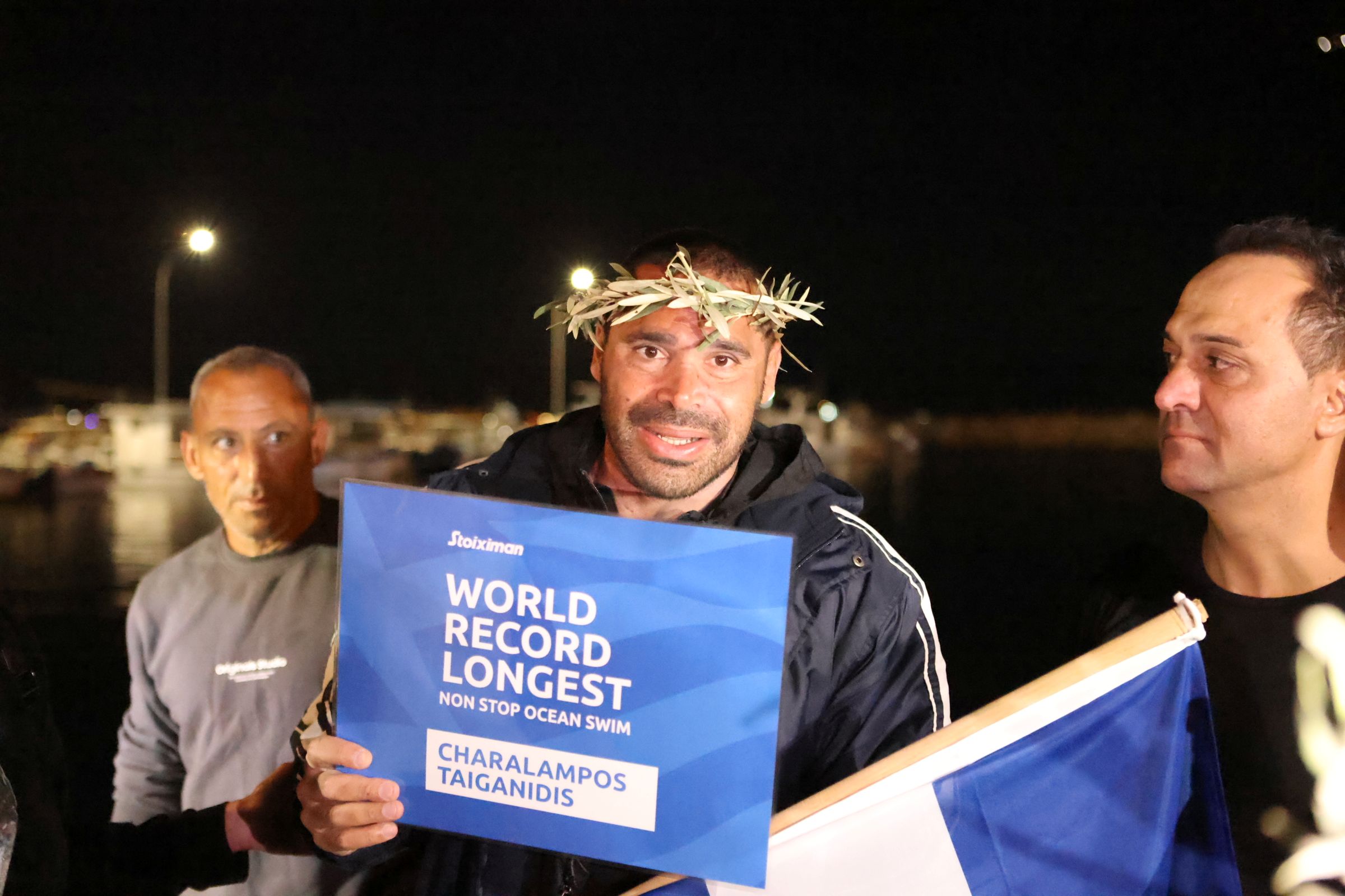 cover Greek Paralympian breaks world record for continuous open sea swimming