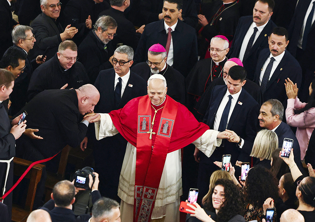 cover Pope Leo meets Middle East Christian leaders, condemns religious violence