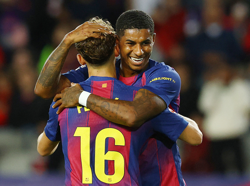 cover Barca boss Flick wants Rashford to be more clinical in front of goal