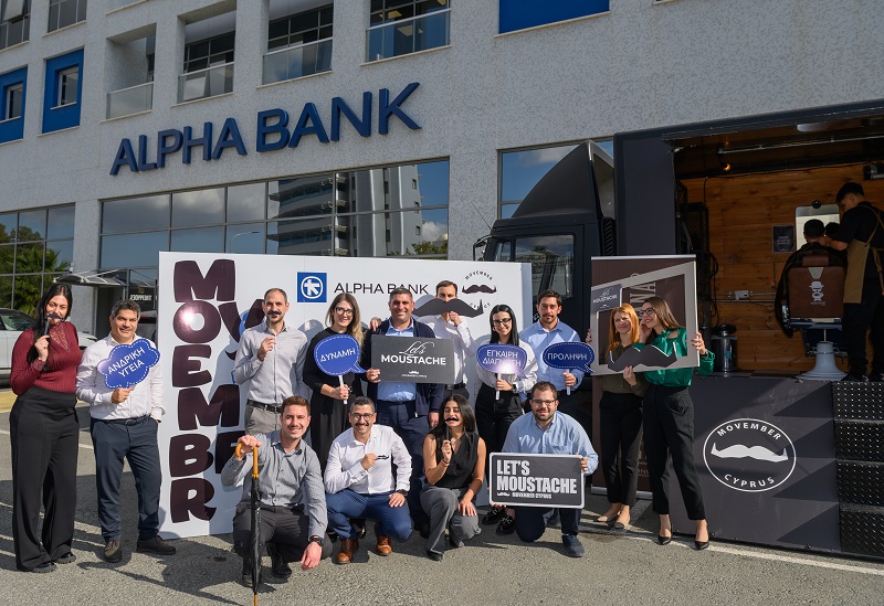 cover Alpha Bank Cyprus takes part in yearly &#8216;Movember&#8217; men&#8217;s health drive