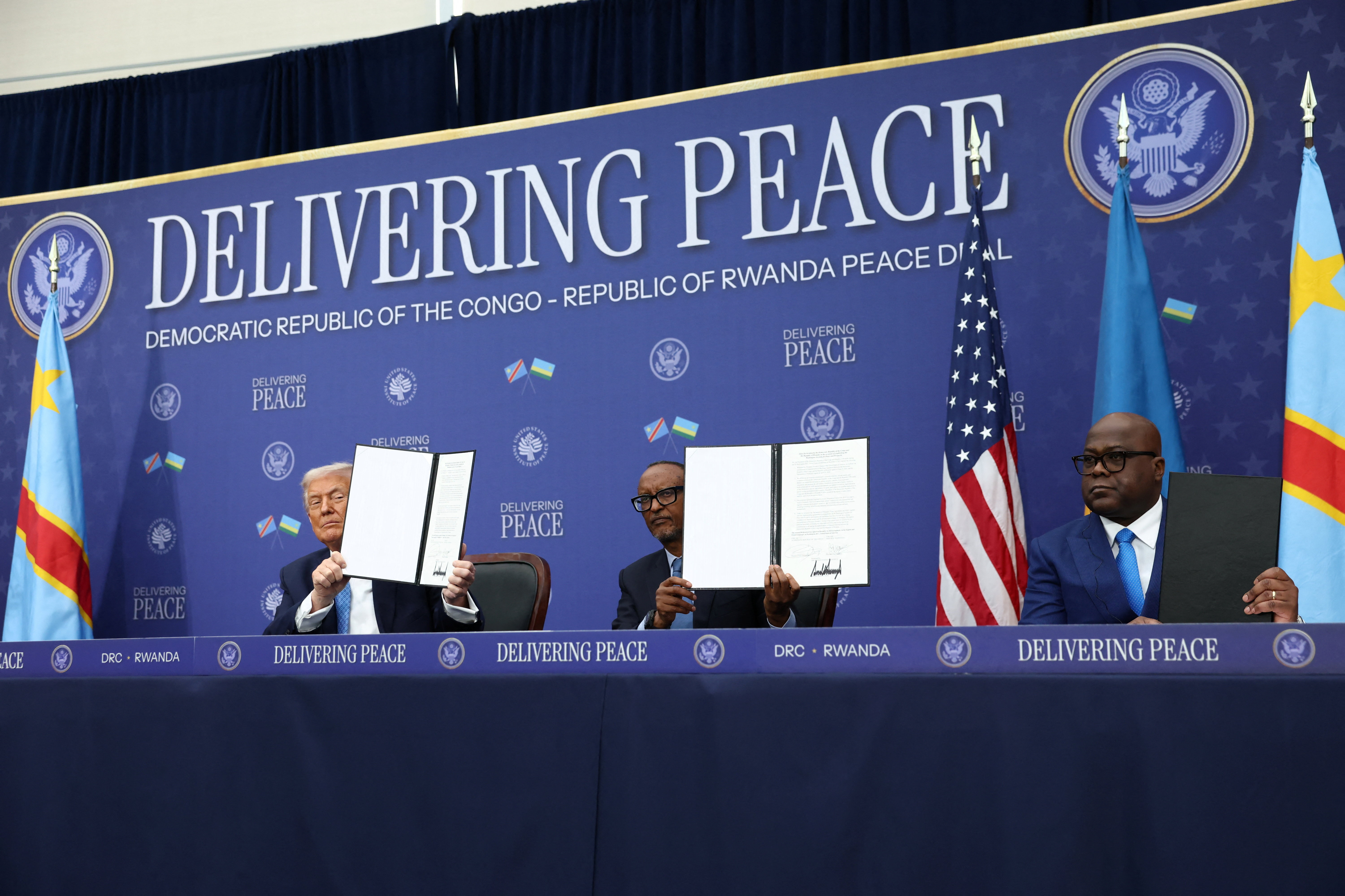 cover Congo, Rwanda leaders affirm commitment to Trump-backed peace deal