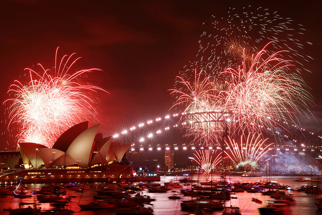 image Sydney brings in New Year with nod to victims of Bondi attack