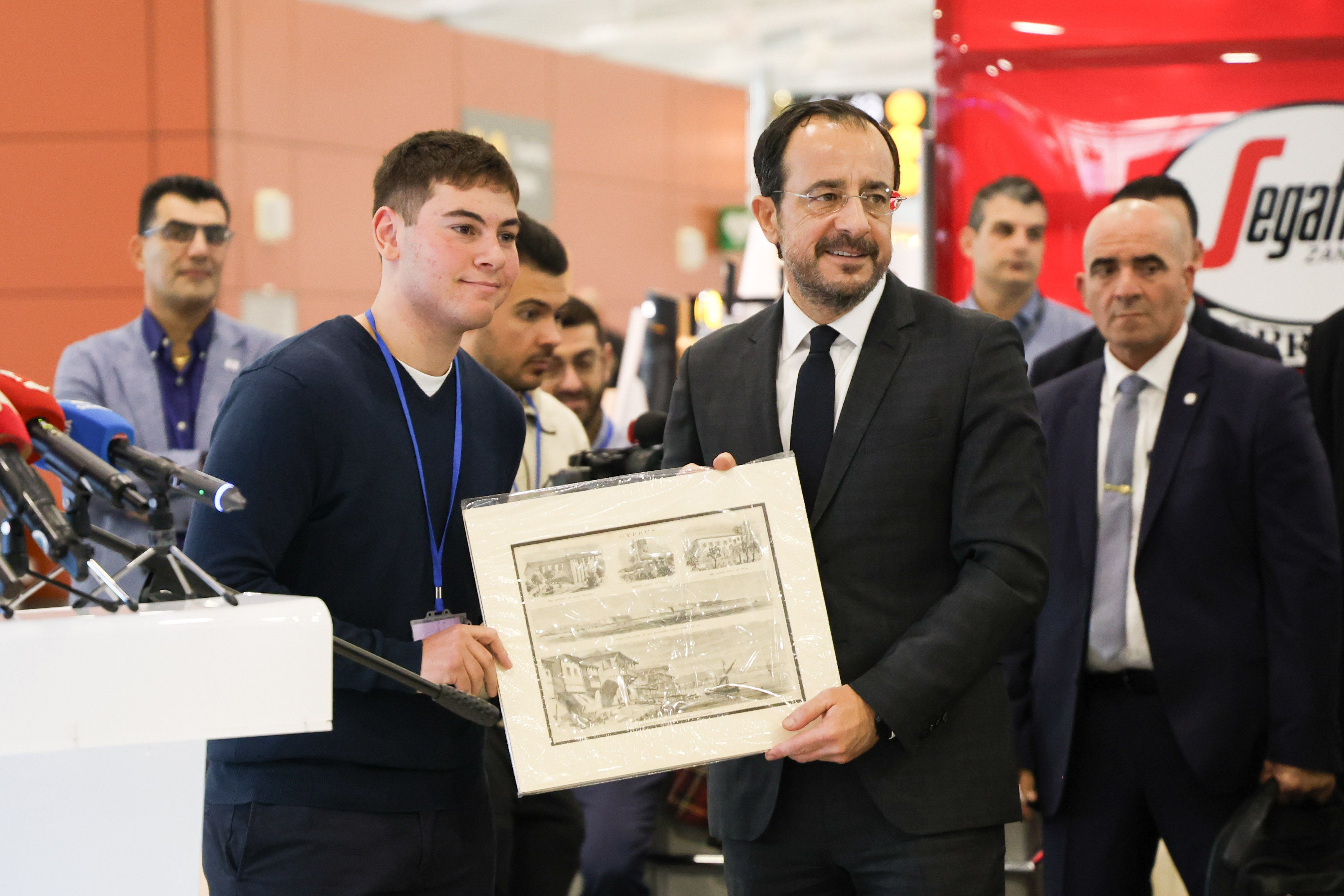 Larnaca airport, Paphos airport, Christodoulides, EU presidency