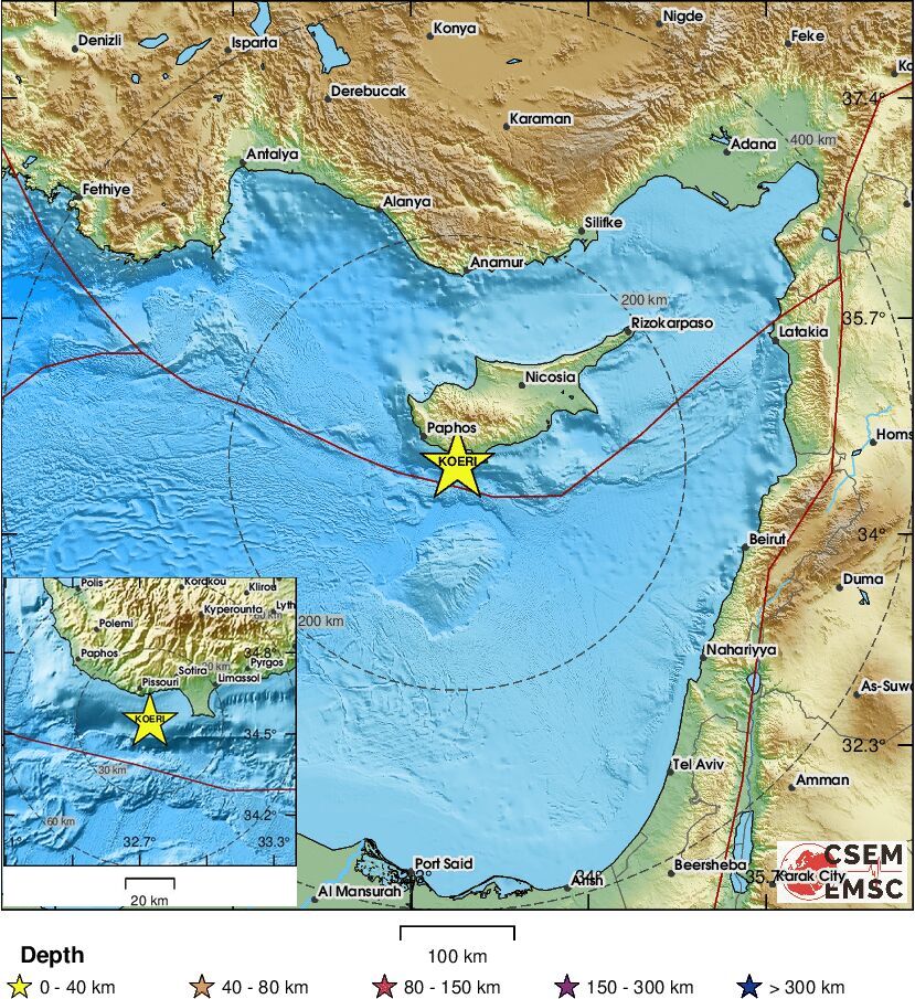 cover Second earthquake rattles Limassol in a few hours