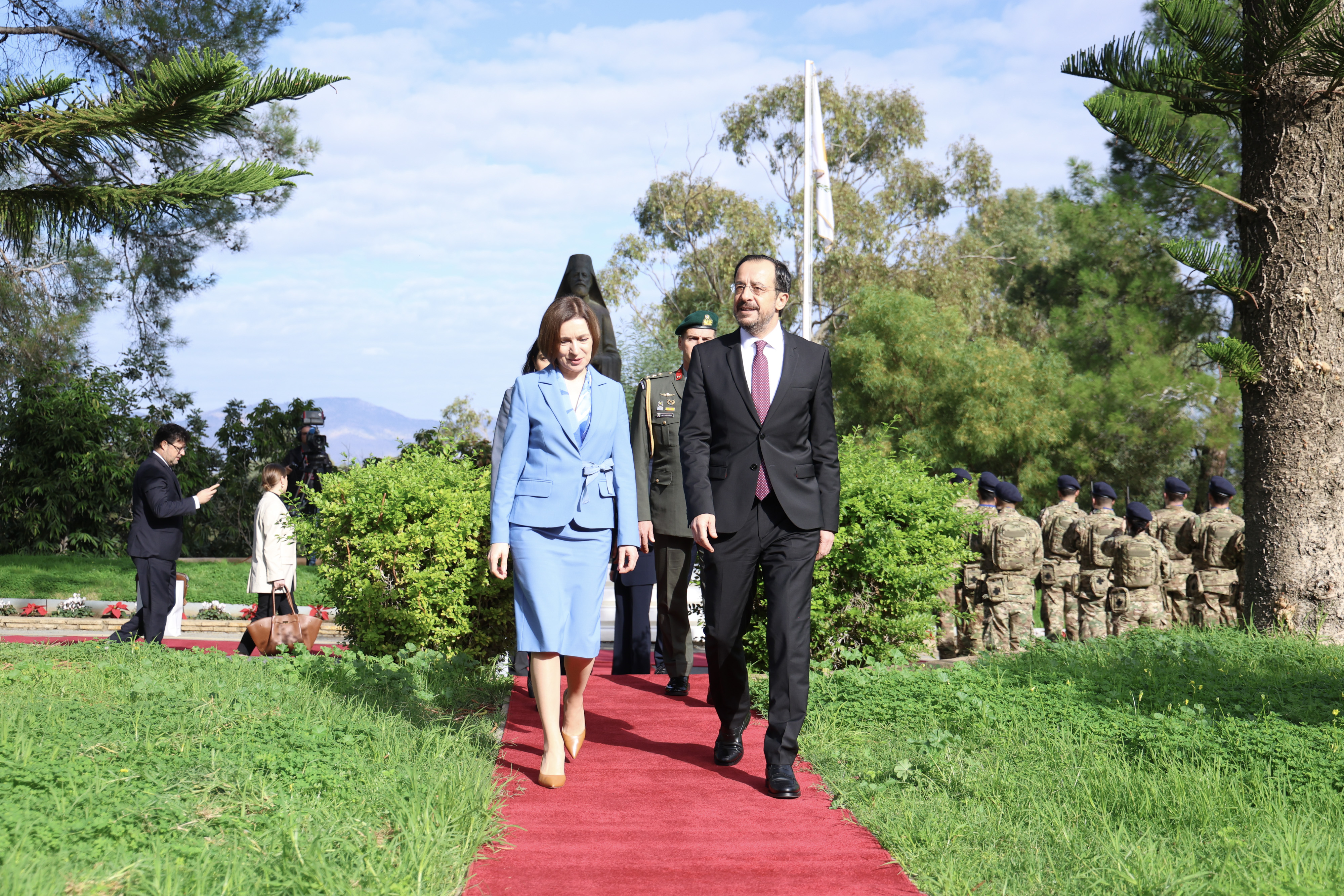 image Moldovan President Sandu arrives for ‘historic’ visit to Cyprus