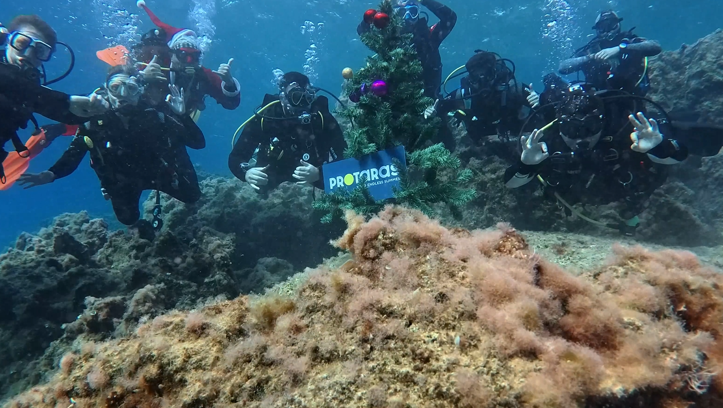 cover Underwater Christmas tree installed off Protaras