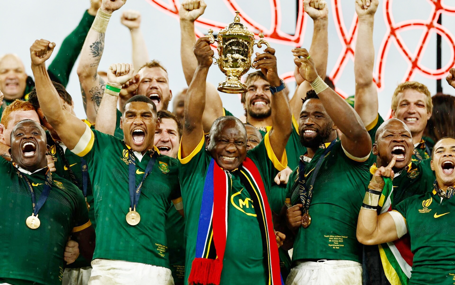 cover Champions S.Africa pooled with Italy, Georgia and Romania in 2027 World Cup draw