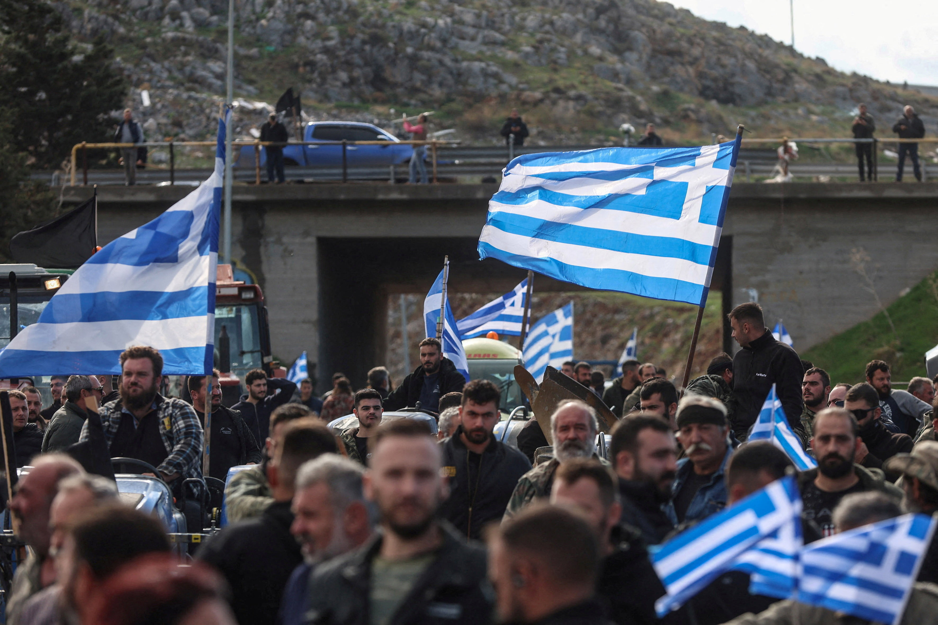 image Greek farmers continue nationwide blockades to protest delayed funding