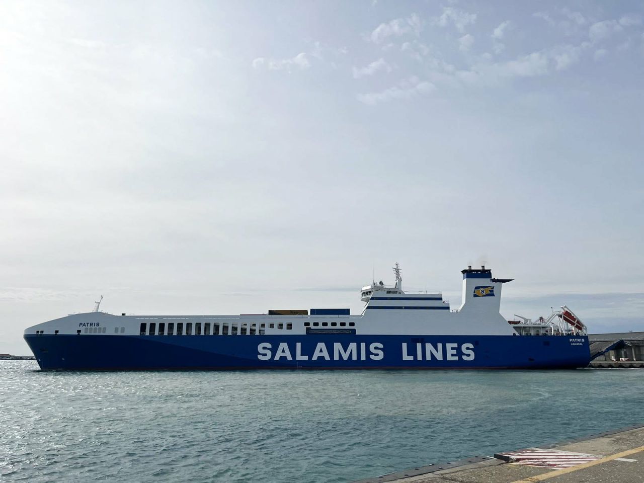 image Salamis Lines’ largest cargo ship Patris arrives in Limassol
