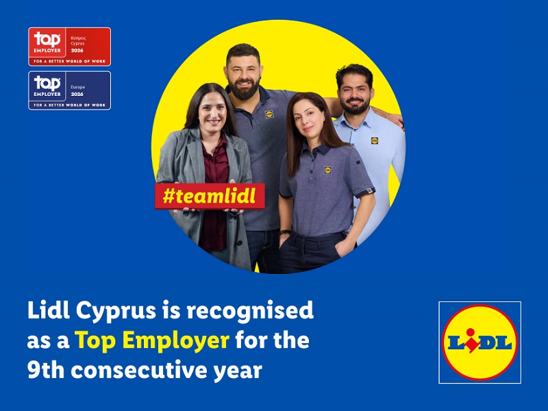 Lidl Cyprus recognised as a Top Employer for ninth year running