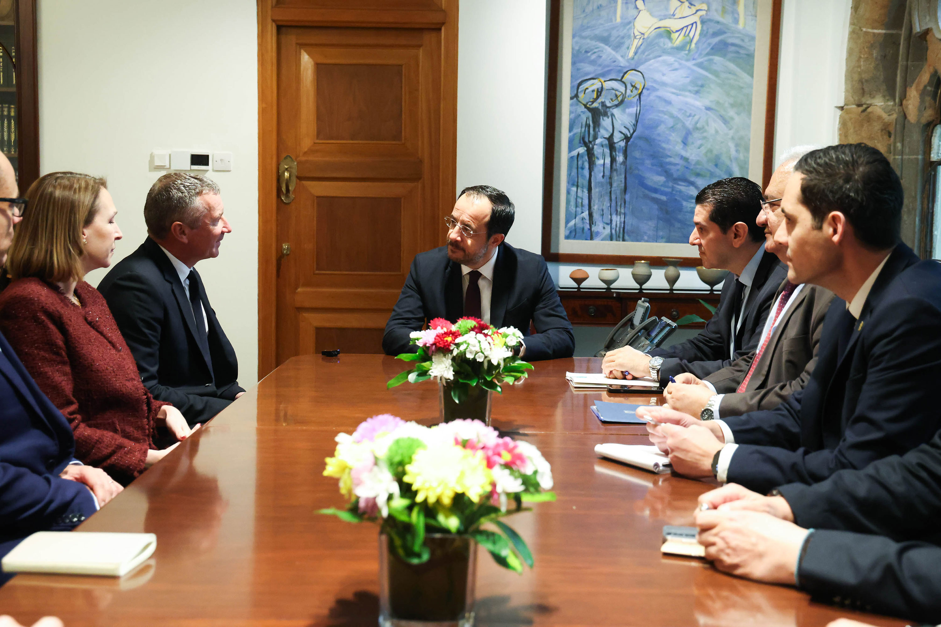 cover ExxonMobil drilling plans discussed at presidential palace