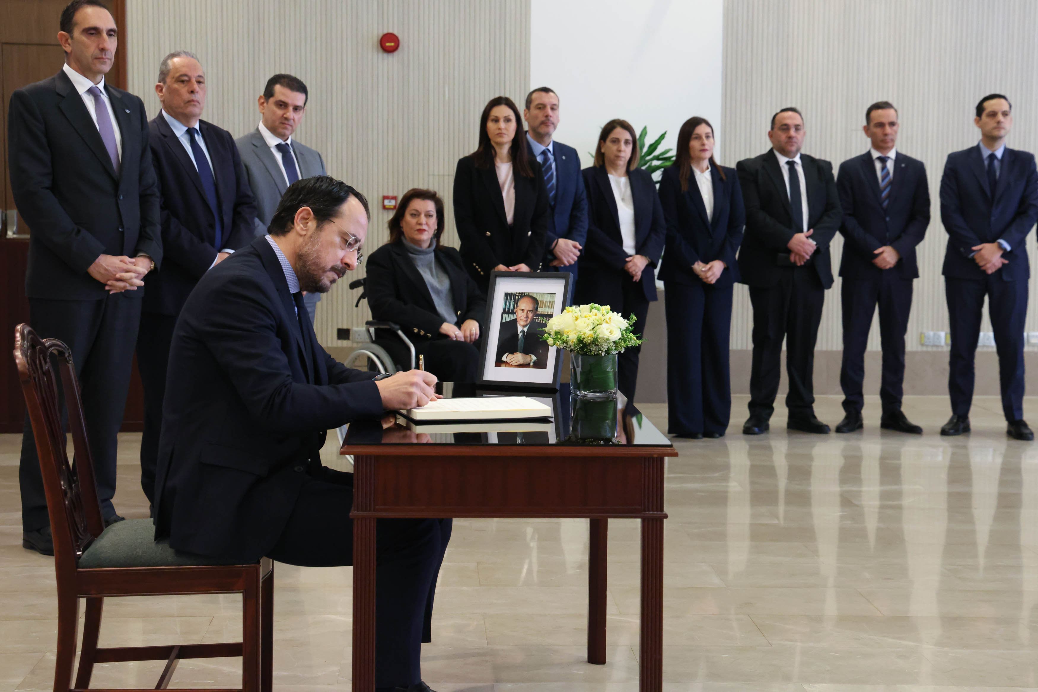 Christodulides, Vassiliou, book of condolences
