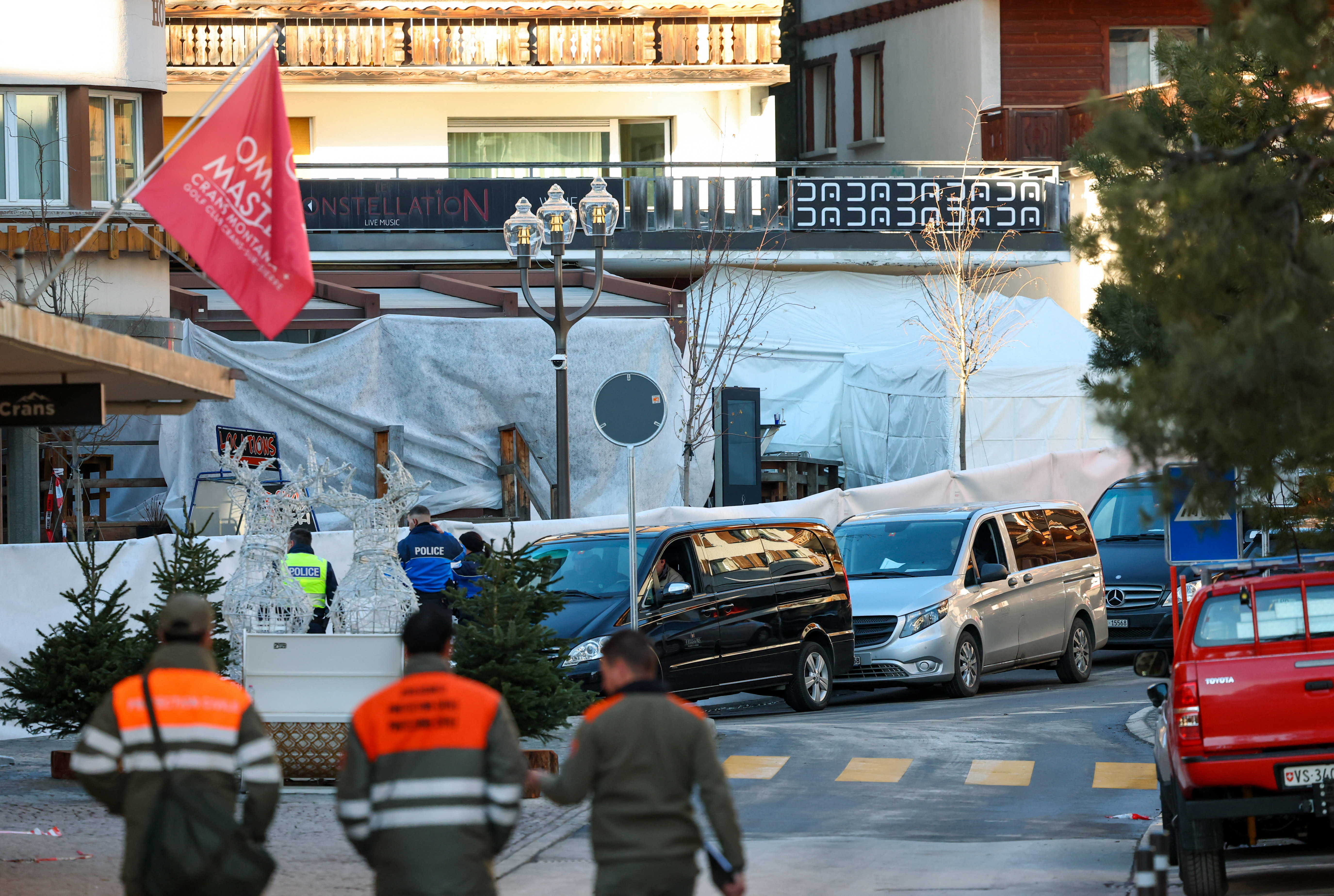 image Dozens killed, 100 injured in fire at Crans Montana bar, police say