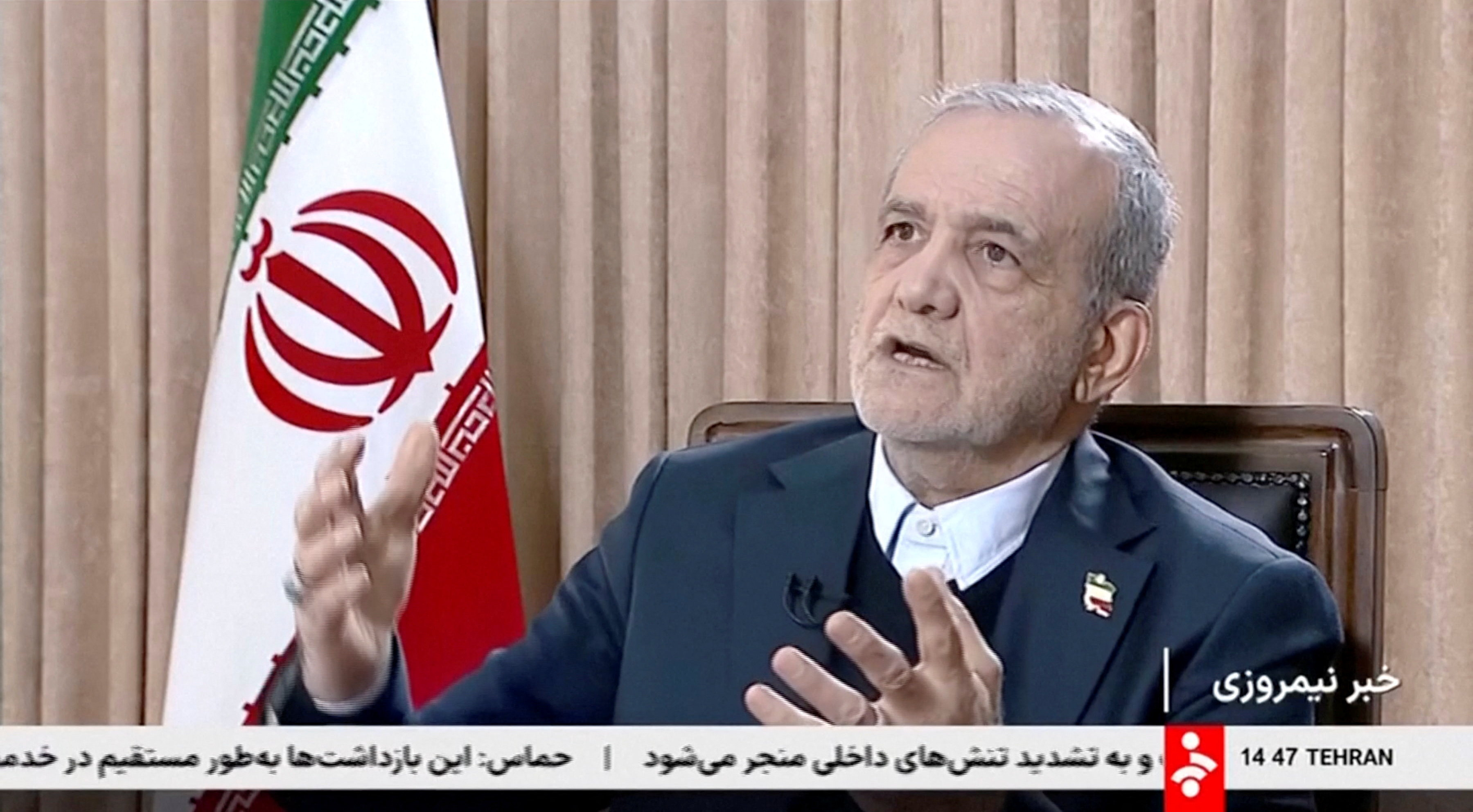 Iran president says Trump, Netanyahu, Europe stirred tensions in protests