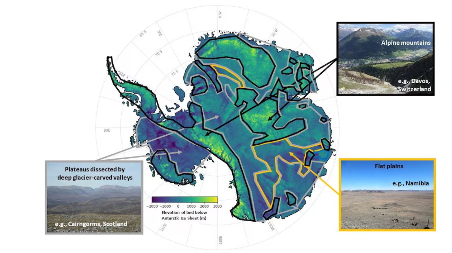 image New map reveals hidden landscape under Antarctica&#8217;s ice sheet