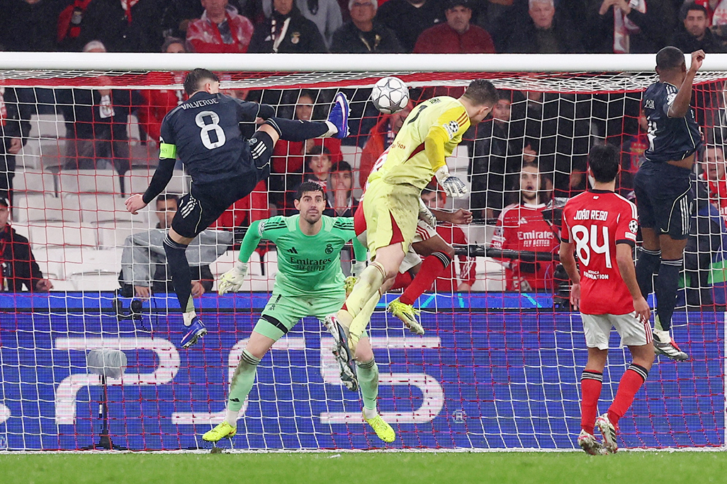 cover Real Madrid set for Benfica rematch in Champions League knockout playoffs