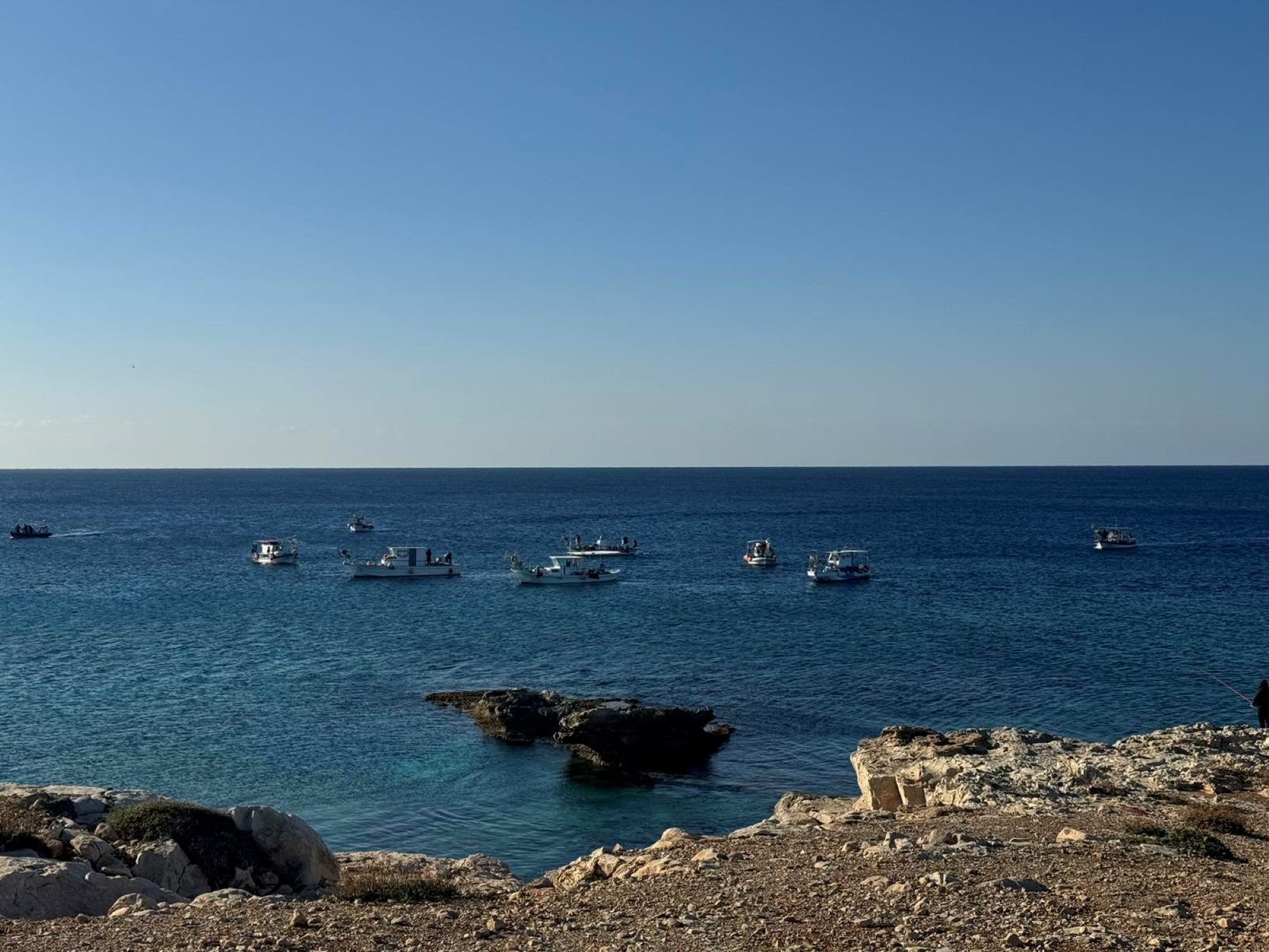 cover Fishermen, quarry in Xylofagou protest over Bases firing range