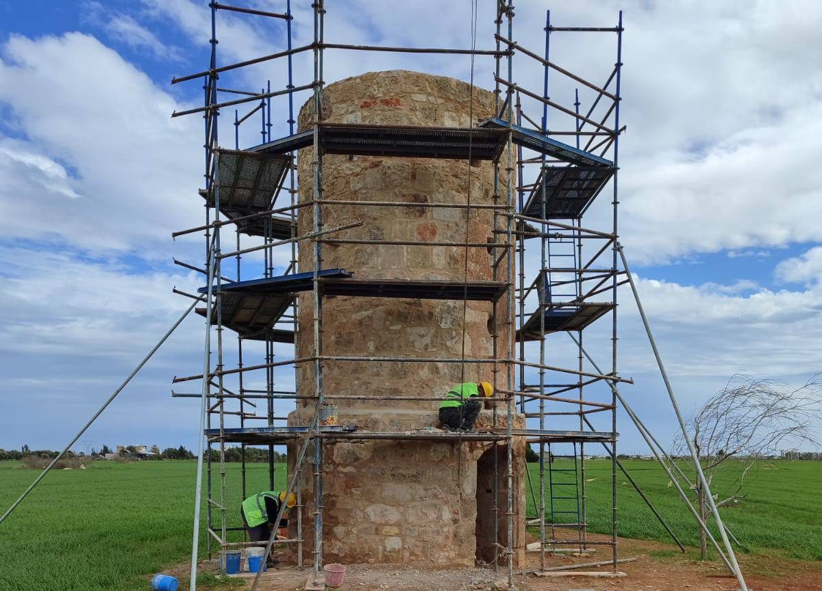 cover Conservation work begins at Limnia windmill