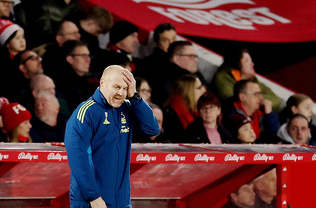 cover Forest sack manager Dyche after four months in charge