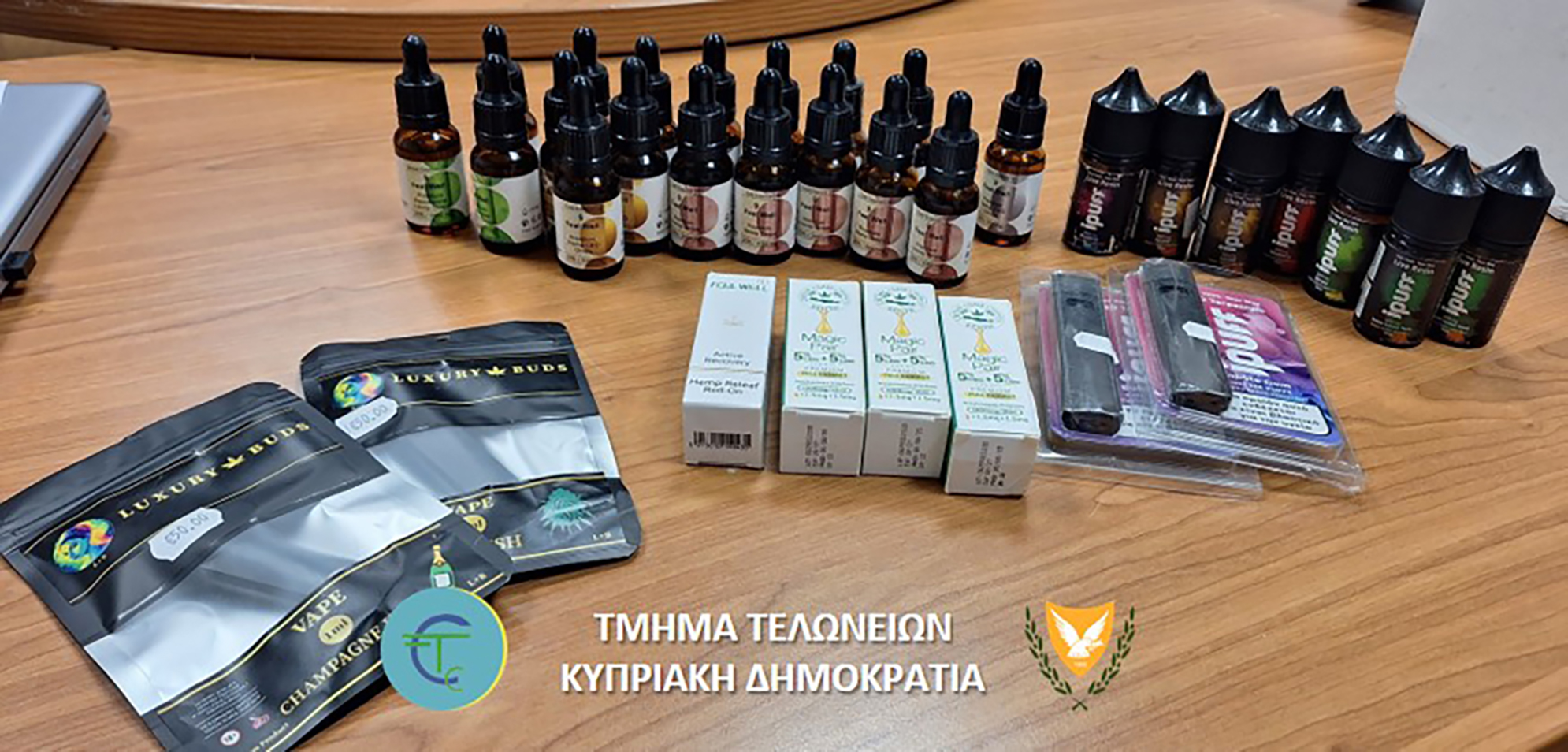cover Police seize dangerous e-cigarette liquids and other illicit products in Cyprus