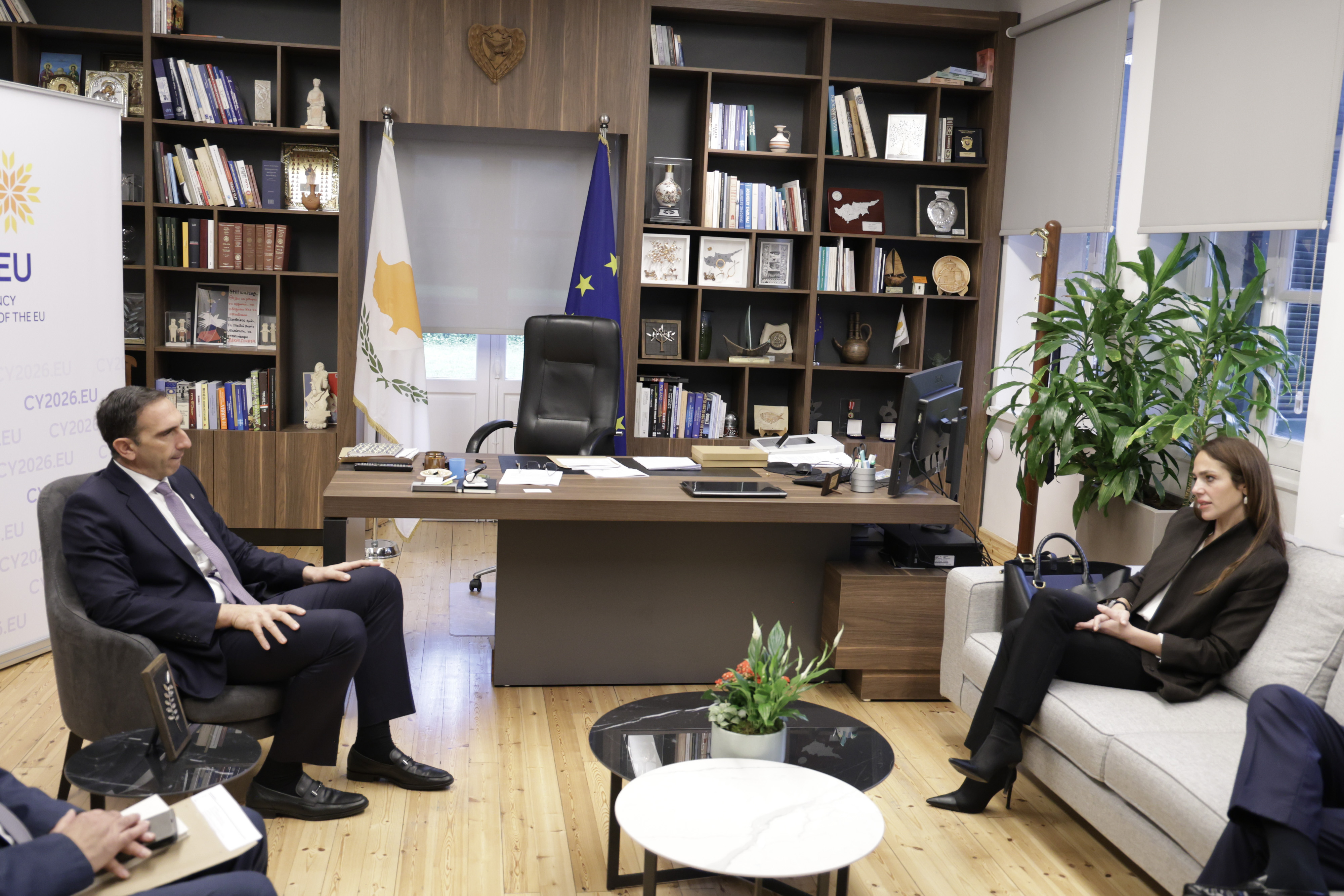 cover Ioannou flags housing crisis as EU priority after Greece talks