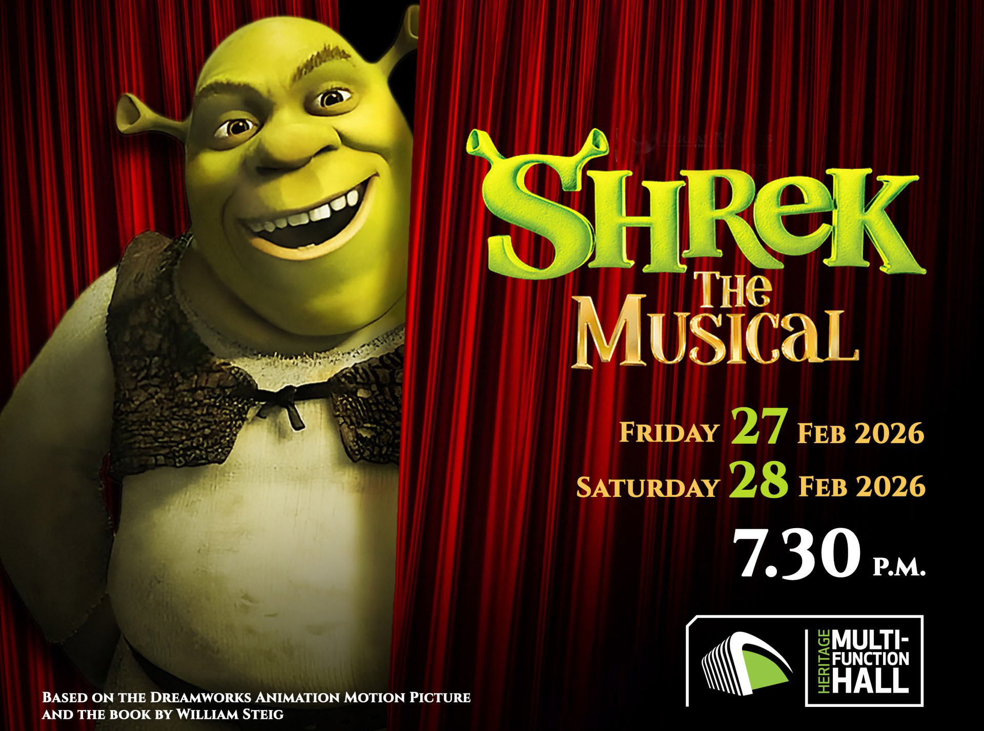 cover Shrek the Musical: a production of misfits and acceptance