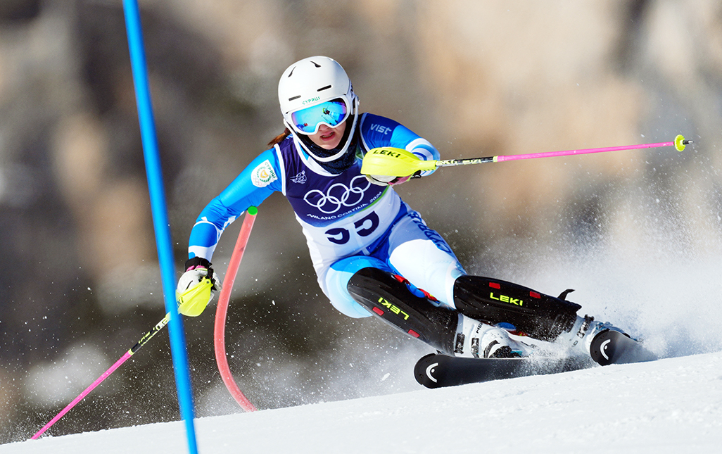 image Loizidou exits women&#8217;s slalom as Cyprus&#8217; Olympic journey concludes