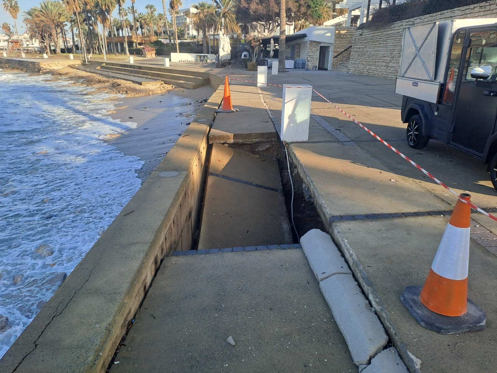 Kato Paphos, storm, pavement, storms