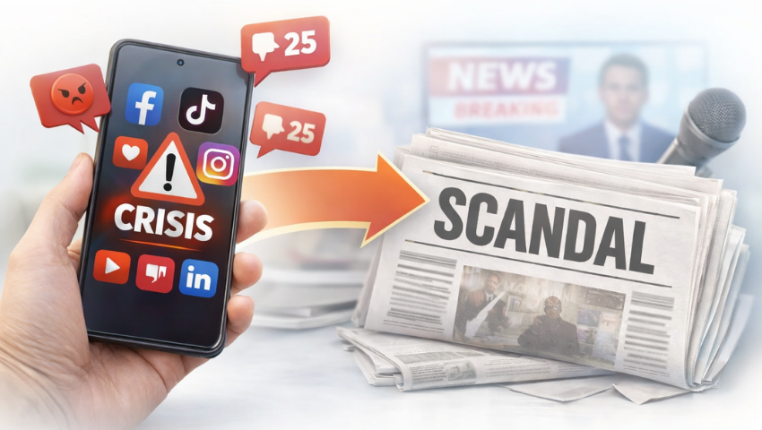 Crisis doesn&rsquo;t start in the media; it starts on social media