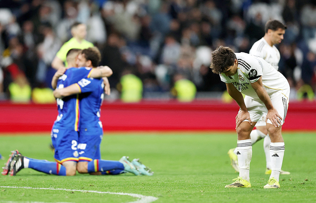 image Real Madrid stunned as Getafe shake up LaLiga title race
