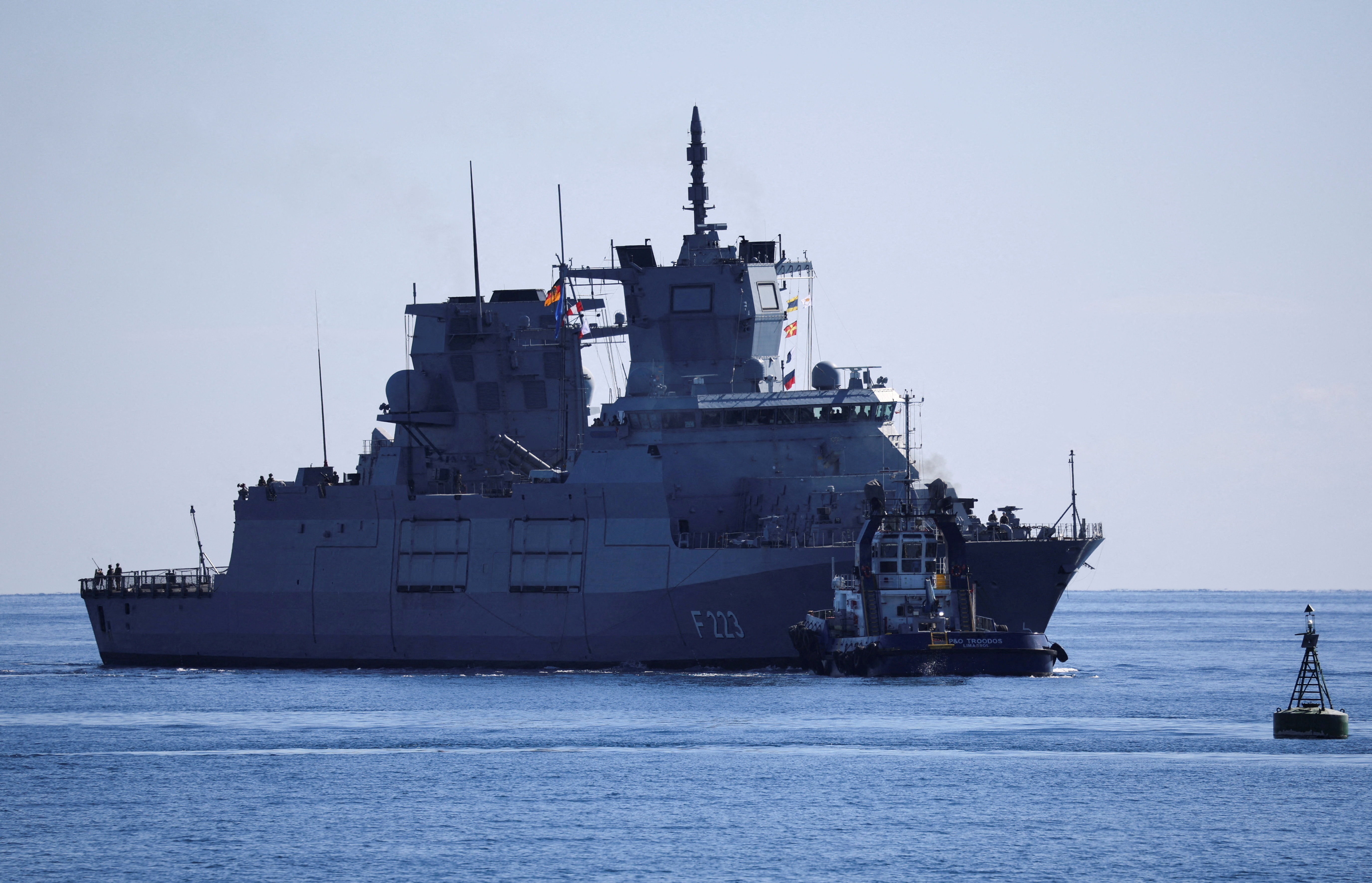 German frigate arrives in Limassol