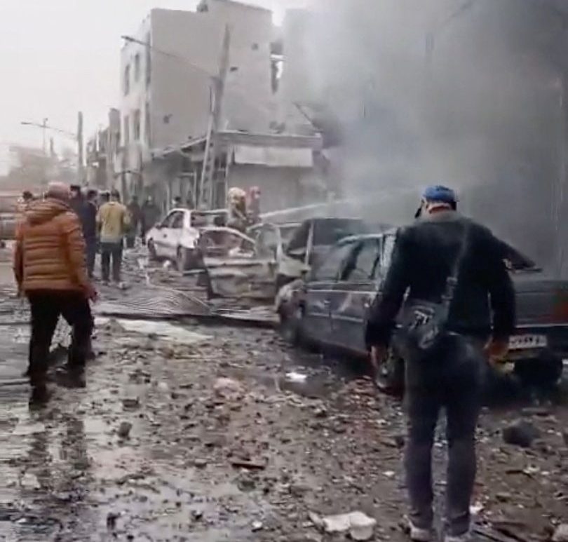 image Combatants in Mideast war trade more air strikes as Iran clamps down on dissent