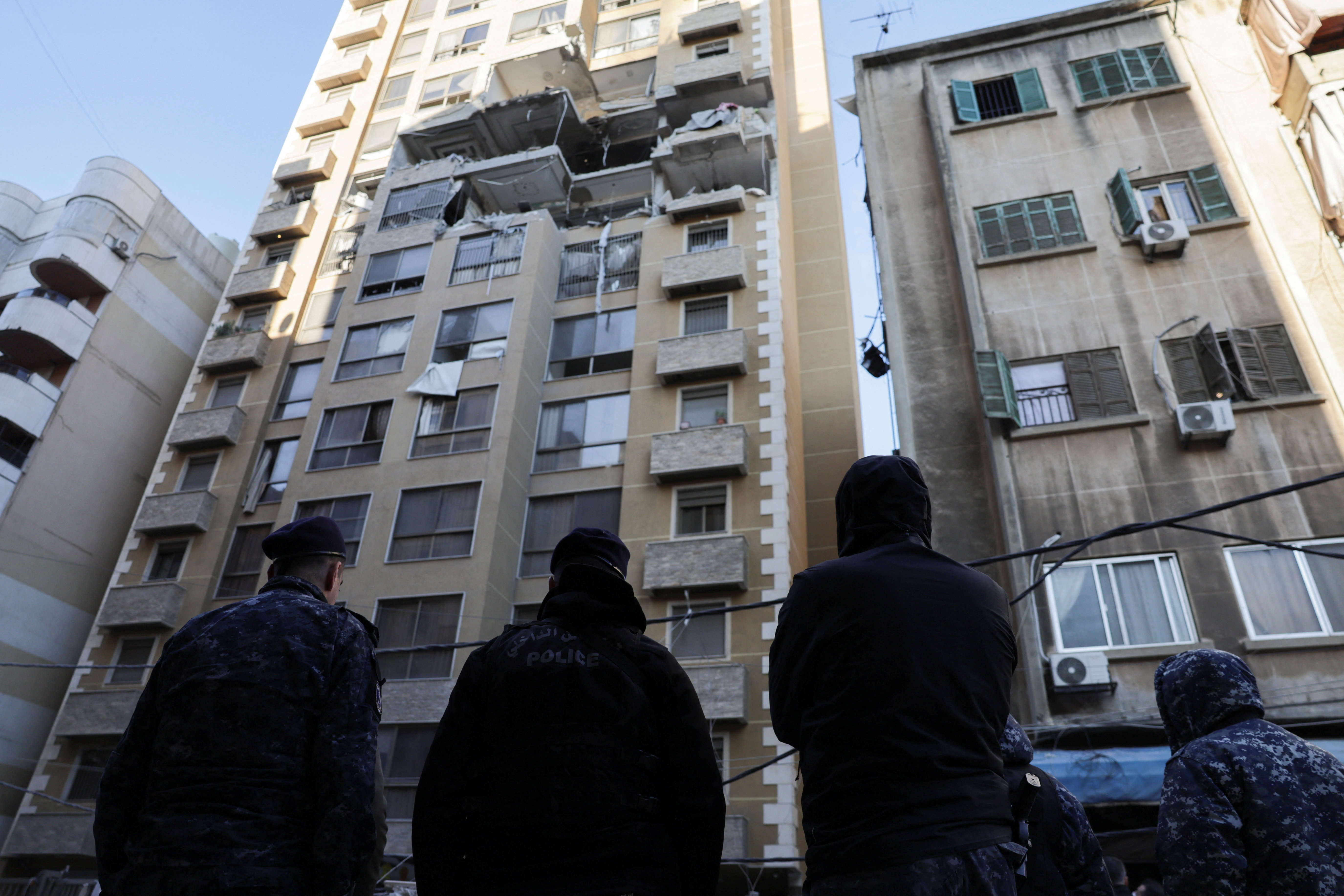 cover Israel strikes apartment building in central Beirut, Lebanese state media say